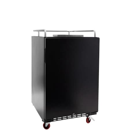 Edgestar 24 Inch Wide Kegerator Conversion Refrigerator for Full Size Kegs BR7001BL